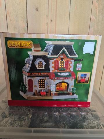 kerstdorp Lemax italiaans restaurant beschikbaar voor biedingen