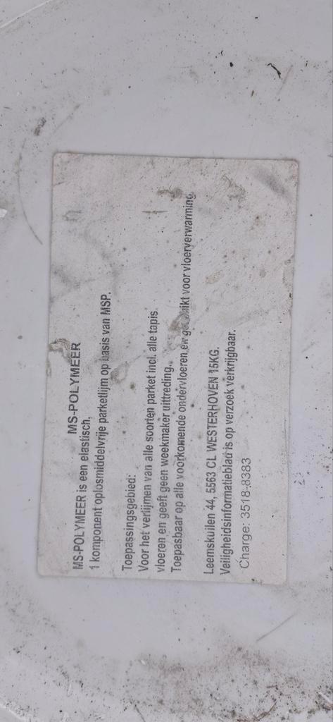 Emmers Parketlijm MS Polymeer - Nieuw!, Doe-het-zelf en Verbouw, Vloerdelen en Plavuizen, Nieuw, Overige typen, Overige materialen