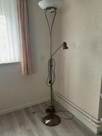 Twee staande lampen, dimbaar met melkglas, Ophalen of Verzenden, Gebruikt, Glas, 150 tot 200 cm