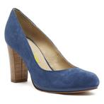 Manas blauwe suede plateau pumps hoge hakken 7,5 cm maat 39, Pumps, Blauw, Manas, Nieuw