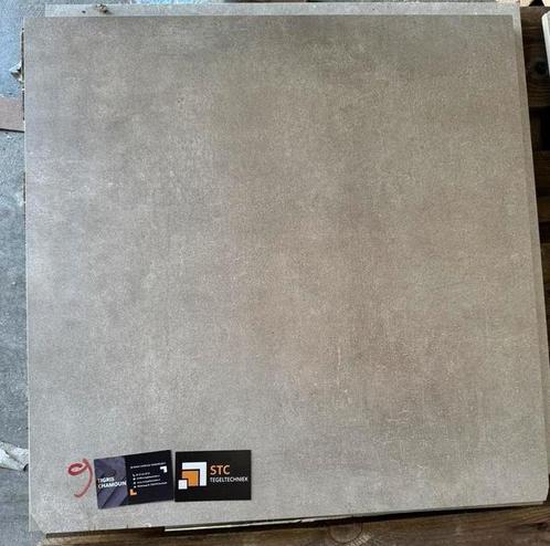 Tegels Work Cenere 60x60 cm, Doe-het-zelf en Verbouw, Tegels, Zo goed als nieuw, Vloertegels, Keramiek, 60 cm of meer, 60 cm of meer