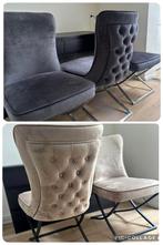 Richmond stoelen beige grijs, Huis en Inrichting, Fauteuils, Ophalen, Zo goed als nieuw