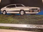 Ford Capri mk3 folder Nederlands 4 6 cilinders óók luxe Ghia, Ophalen of Verzenden, Zo goed als nieuw, Ford