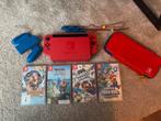 Nintendo Switch Mario red&blue edition +extra controle, Ophalen, Gebruikt
