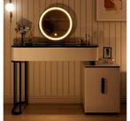 Zwart witte Make up tafel 100x40, Huis en Inrichting, Tafels | Kaptafels, Ophalen, Zo goed als nieuw, Glas, Minder dan 100 cm