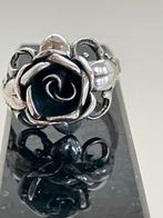 Mooie zilveren roos ring ( teka), Ophalen of Verzenden, Zo goed als nieuw, 17 tot 18, Dame