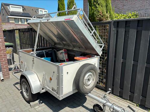 Tunneltent + aanhanger en kampeerspullen, Caravans en Kamperen, Tenten, Zo goed als nieuw, Ophalen of Verzenden