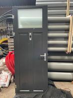 Binnendeur met glas, wc deur, met slot, 80 tot 100 cm, Binnendeur, Ophalen of Verzenden, 200 tot 215 cm