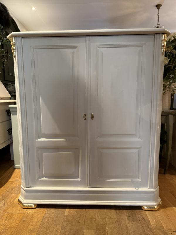 Klassiek TV meubel vintage kast seventies beige goud VdlM, Huis en Inrichting, Kasten | Televisiemeubels, Zo goed als nieuw, 100 tot 150 cm