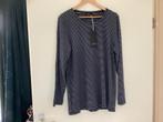 Yesta shirt lange mouw maat 44 blauw/wit gestreept, Ophalen of Verzenden, Nieuw, Blauw, Shirt of Top