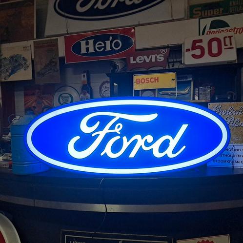 Ford lichtbak origineel Dealerbord 1.00 cm, Verzamelen, Merken en Reclamevoorwerpen, Gebruikt, Lichtbak of (neon) lamp, Ophalen