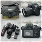 Canon EOS 1300D + WiFi / NFC Spiegelreflex Camera Set, 18 Megapixel, Spiegelreflex, Canon, Ophalen of Verzenden