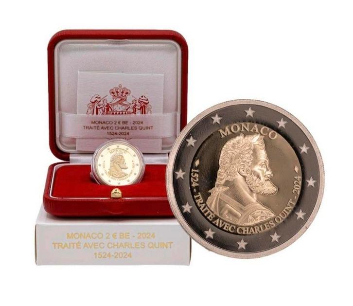 Monaco 2024 - Prachtig proof zilveren munt., Postzegels en Munten, Munten | Europa | Euromunten, Losse munt, 2 euro, Monaco, Ophalen of Verzenden