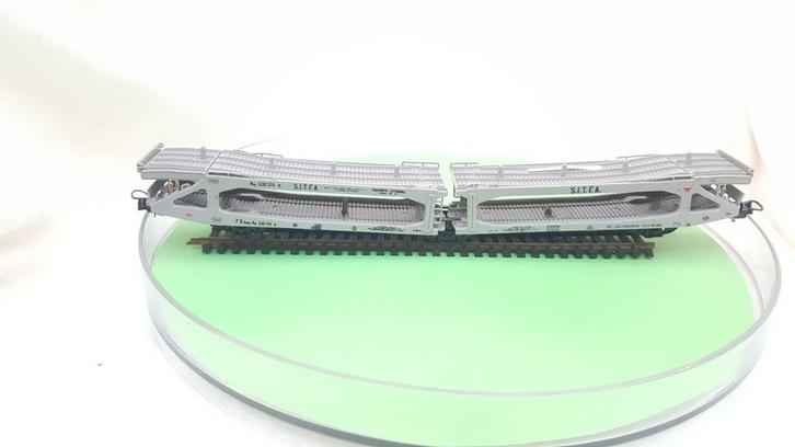 Lima HO 9050 FS S.I.T.E.A. autotranssporter 1964, Hobby en Vrije tijd, Modeltreinen | H0, Gebruikt, Wagon, Gelijkstroom, Lima