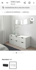 Nordli ikea ladekastje, Ophalen, 100 tot 150 cm, 5 laden of meer, Zo goed als nieuw