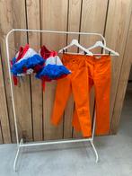 2 oranje broeken van Tark XS T2 en T3 €7,50 ps Koningsdag, Oranje, Lang, Maat 34 (XS) of kleiner, Ophalen of Verzenden