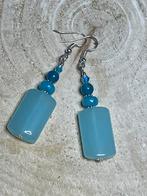 Uitverkoop! Oorbellen met kwarts,jade en kristal,verzilverd., Verzenden, Nieuw, X, X