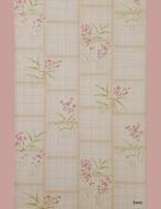10310 roze bloemen ruit luchtig keukenbehang swiet    , Huis en Inrichting, Ophalen of Verzenden, Minder dan 10 m², Beige