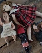 Lotje oude celluloid popjes met gebreken, Verzamelen, Poppen, Ophalen of Verzenden, Zo goed als nieuw, Pop