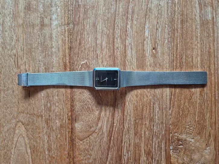 Vintage Dugena horloge op mesh band igst, Sieraden, Tassen en Uiterlijk, Horloges | Antiek, Overige merken, Staal, 1960 of later