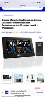 Qumax Weerstation Binnen/Buiten - Draadloos, Ophalen of Verzenden, Nieuw, Weerstation