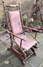 antieke platvorm schommelstoel met veren, Ophalen