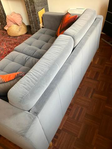 Ikea Landskrona 2-zitsbank blauwgrijs fluweel - afbeelding 4