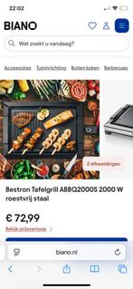 Bestron tafelgrill ABBQ2000s, Ophalen of Verzenden, Nieuw, Tafelgrill