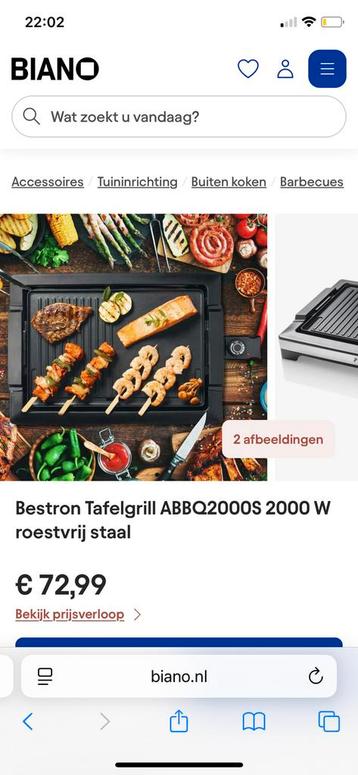 Bestron tafelgrill ABBQ2000s beschikbaar voor biedingen
