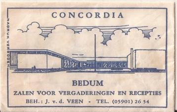 Bedum Concordia suikerzakje 5/60er jaren beschikbaar voor biedingen