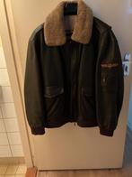Bomber jack Leer maat 58, Ophalen, Gedragen, Maat 56/58 (XL), Bruin