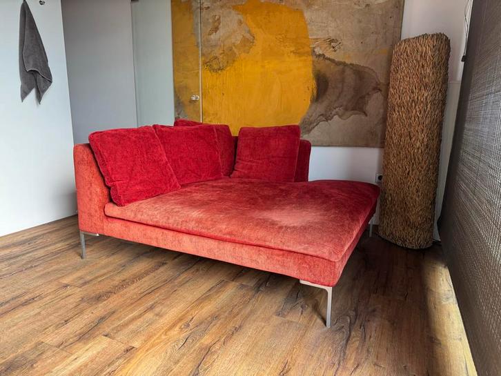 B&B Italia Charles CH 135LD Lounge Element, Huis en Inrichting, Banken | Sofa's en Chaises Longues, Gebruikt, Tweepersoons, 150 tot 200 cm