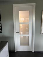 2x Stompe binnendeuren met glas, 232x87,5 cm, Doe-het-zelf en Verbouw, Deuren en Horren, Ophalen, 80 tot 100 cm, 215 cm of meer