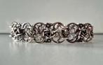 Zilveren vintage armband met rozen Theodor Klotz Teka, Ophalen of Verzenden, Zilver, Armband