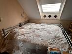 2x Eenpersoonsbed met Matras - Metalen Frame, Ophalen, Gebruikt, 90 cm, Eenpersoons