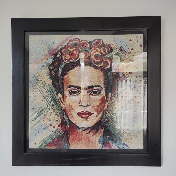 Frida Kahlo portret wanddecoratie, Huis en Inrichting, Woonaccessoires | Wanddecoraties, Zo goed als nieuw, Ophalen