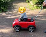 Mini Cooper wagen kind met duwstang rood, Kinderen en Baby's, Speelgoed | Buiten | Skelters, Overige merken, Ophalen of Verzenden