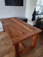 Teak Eettafel, Ophalen, Gebruikt, 200 cm of meer, 50 tot 100 cm