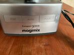 Magimix compact 3200 XL Foodprocessor chroom, Gebruikt, 3 snelheden of meer, Ophalen of Verzenden, 2 tot 3 liter