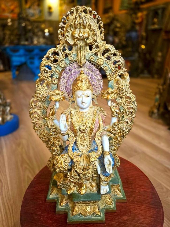 TOPSTUK LAKSHMI ALTAAR 61 CM (22 kg)!, Antiek en Kunst, Kunst | Beelden en Houtsnijwerken, Ophalen