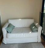 Hagalund slaapbank ikea wit met nieuwe hoezen, Ophalen, Wit, Tweepersoons, 140 cm