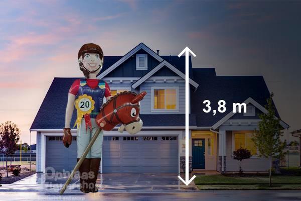 Sarah pop Paardrijdster, Amazone huren, landelijke bezorging, Hobby en Vrije tijd, Feestartikelen | Verhuur, Zo goed als nieuw