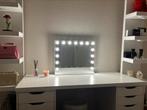 Make-up tafel met spiegel, Huis en Inrichting, Tafels | Kaptafels, Ophalen, 150 tot 200 cm, Zo goed als nieuw, Minder dan 100 cm
