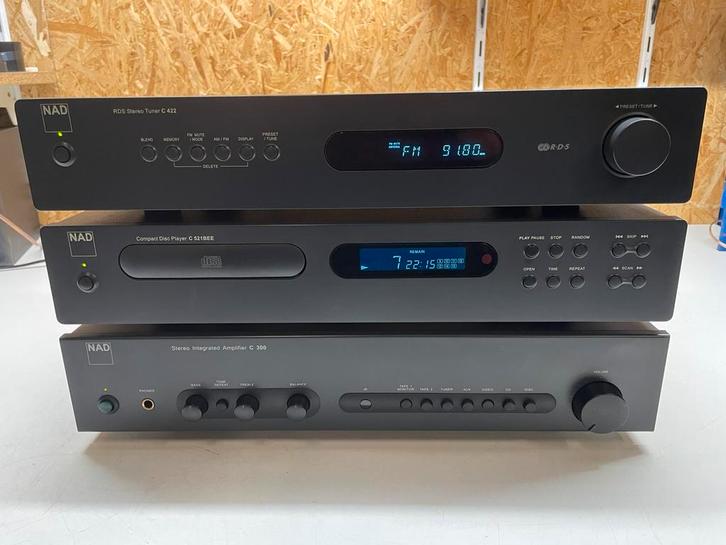 NAD C300/C521/C422 audioset met garantie, Audio, Tv en Foto, Stereo-sets, Gebruikt, Cd-speler, Tuner of Radio, Overige merken