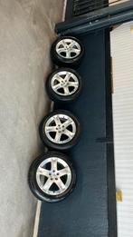 4 x Peugeot velg met winterband., Auto-onderdelen, Banden en Velgen, 215 mm, 17 inch, Banden en Velgen, Gebruikt