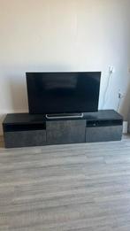 Tv meubel IKEA zwart-grijs ziet er nog uit als nieuw, Minder dan 50 cm, Ophalen of Verzenden, Zo goed als nieuw, 150 tot 200 cm