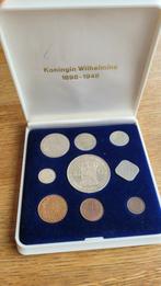 Wilhelmina 50 jaar koningin - set van alle munten, Ophalen of Verzenden, Gebruikt, Nederland, Postzegel(s) of Munt(en)