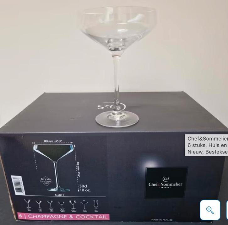Chef&Sommelier Champagne Cocktail Glazen - Nieuw!, Huis en Inrichting, Keuken | Servies, Nieuw, Glas of Glazen, Overige stijlen