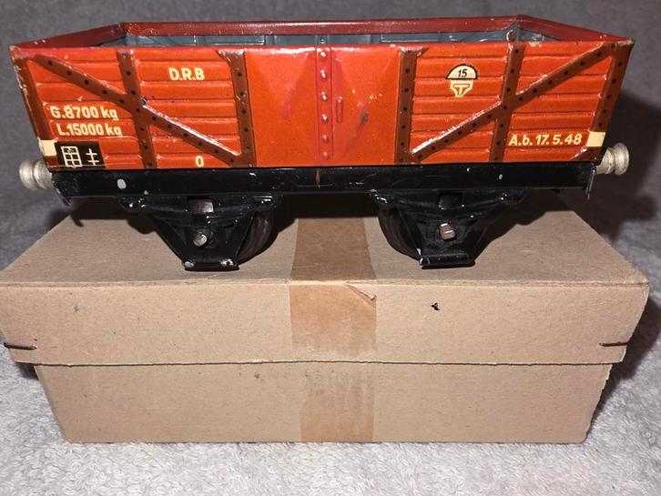 Antieke Märklin Spoor 0 Goederenwagon 1661 – DRB – In Origin, Verzamelen, Spoorwegen en Tramwegen, Gebruikt, Trein, Schaalmodel