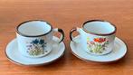 Wildflower koffie kopjes 2 stuks vintage, Huis en Inrichting, Keuken | Servies, Gebruikt, Ophalen of Verzenden